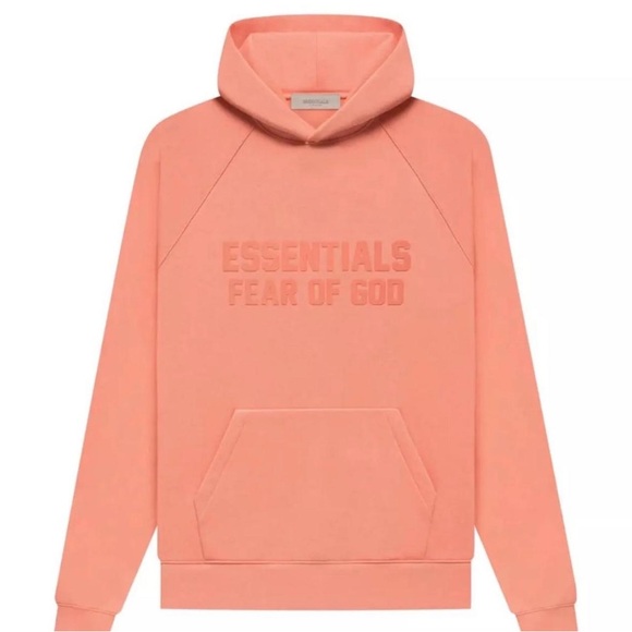 Essentials Fear of God Hoodie "Coral" - Picture 4 of 5